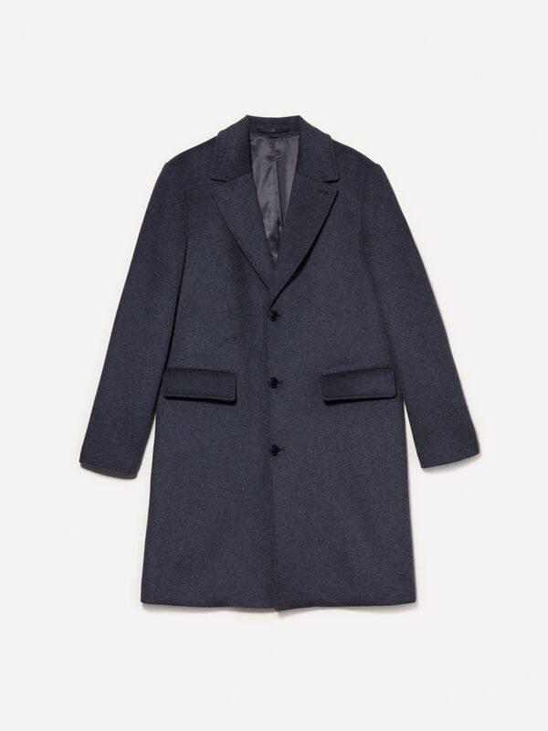 Cappotto monopetto grigio scuro Cappotto monopetto grigio scuro - cappotti da uomo | Sisley
