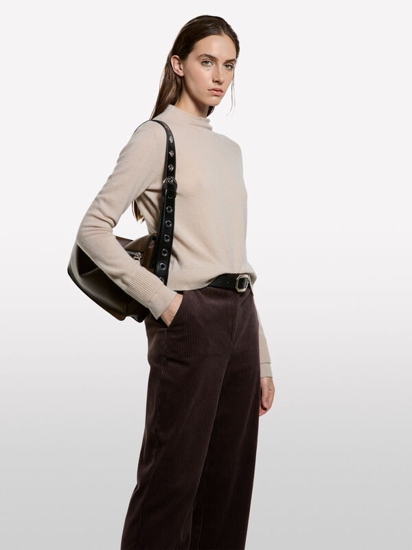 Dolcevita con doppia costina - maglie collo alto da donna | Sisley