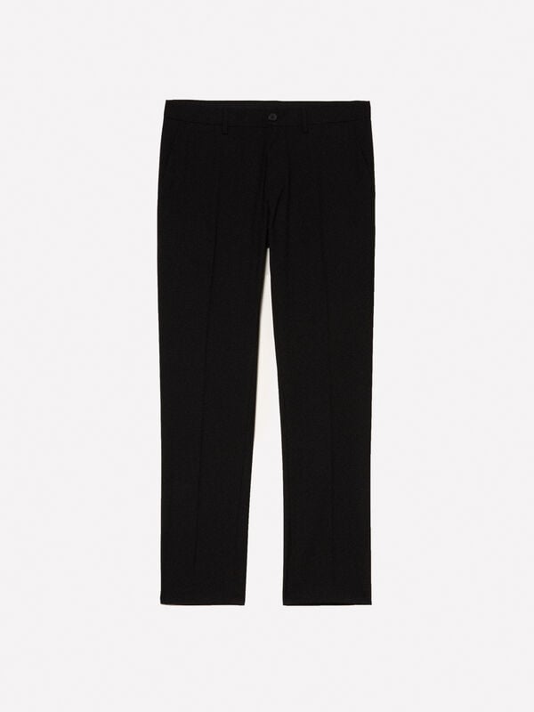 Pantaloni sartoriali neri Pantaloni sartoriali neri - pantaloni slim da uomo | Sisley