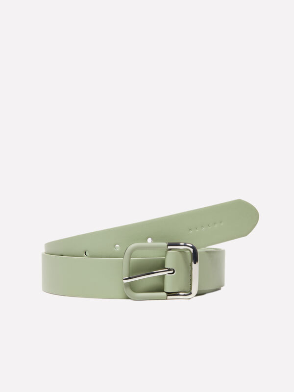 Cintura verde chiaro con fibbia con contrasto - cinture da donna | Sisley