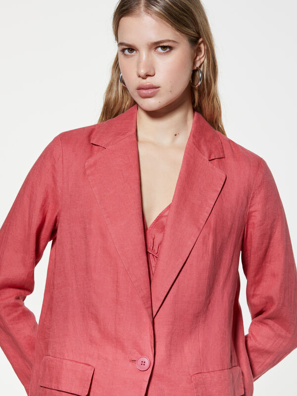 Blazer fard 100% lino - blazer da donna | Sisley