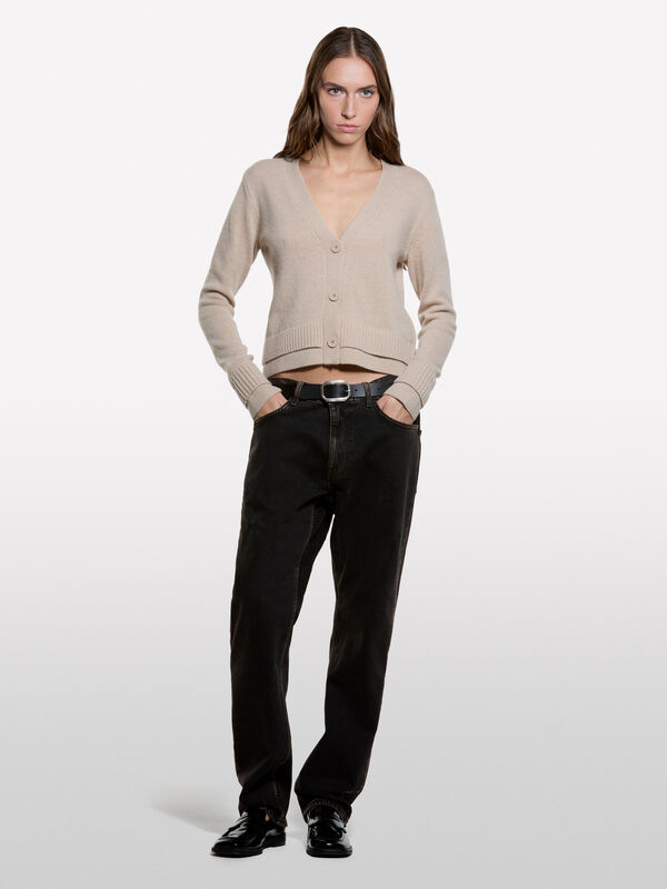 Cardigan con doppia costina - cardigan da donna | Sisley