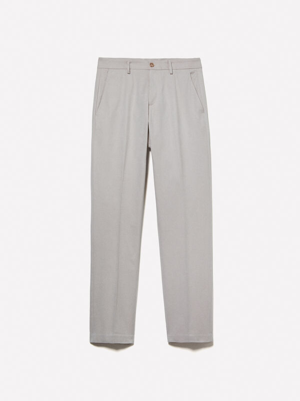 Pantaloni beige slim comfort fit - pantaloni slim da uomo | Sisley