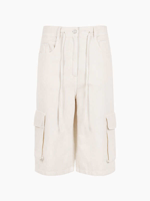 Bermuda cargo in denim  Bermuda cargo in denim  - sisley k pantaloncini jeans | Sisley K