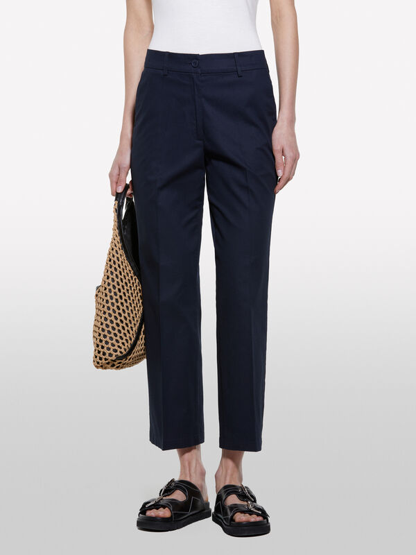 Pantaloni blu scuro flare fit - pantaloni flare da donna | Sisley