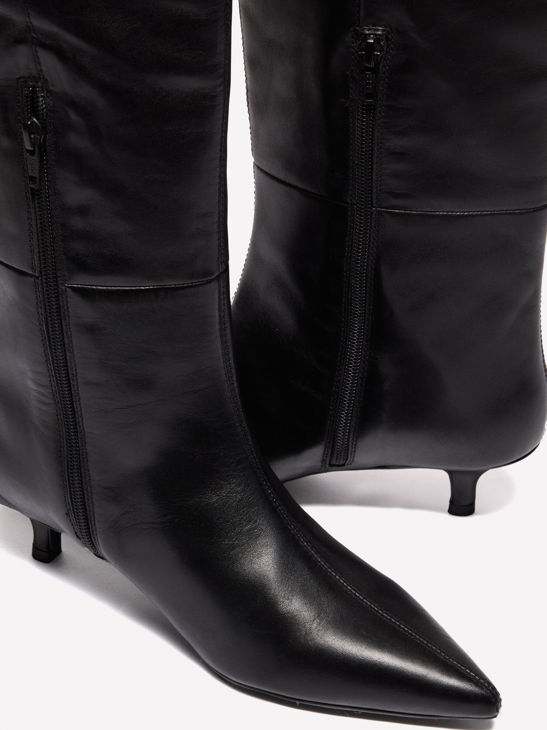 Stivali in 100 pelle Nero Sisley