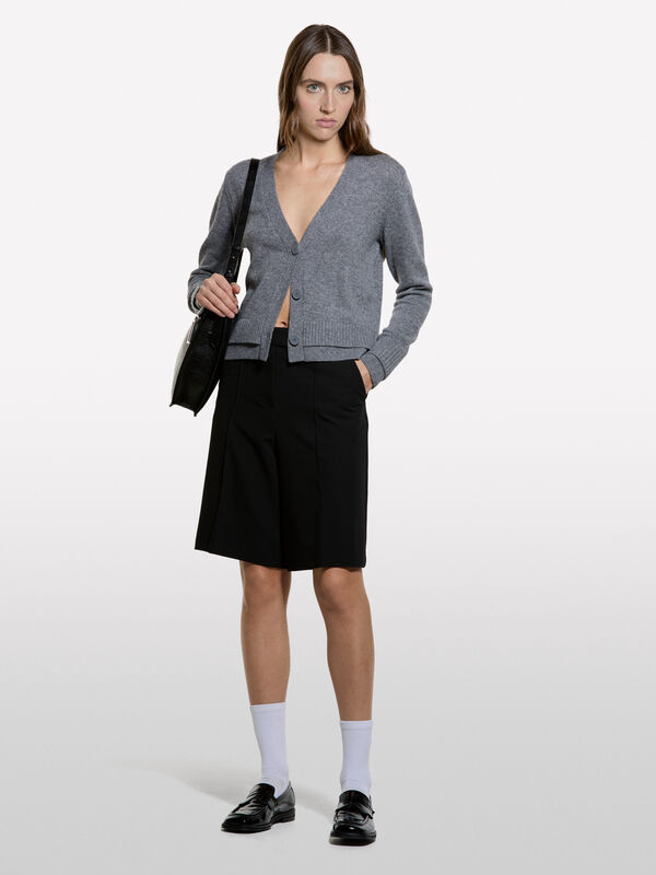 Cardigan con doppia costina - cardigan da donna | Sisley