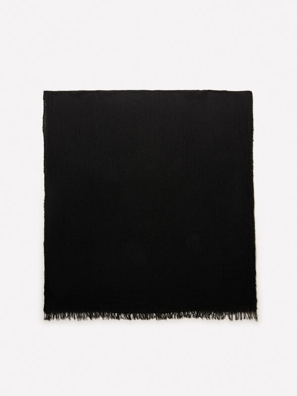 Sciarpa tinto filo nera - sciarpe e foulard da donna | Sisley