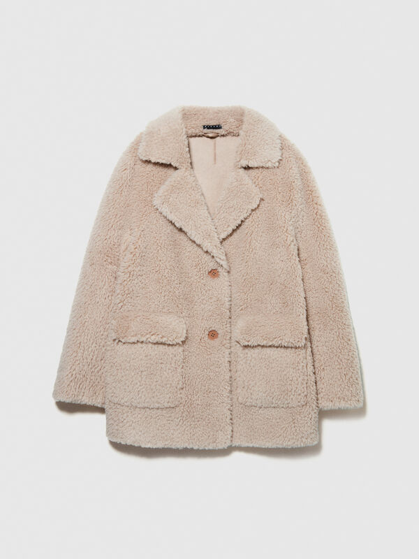 Cappotto teddy beige - cappotti da donna | Sisley