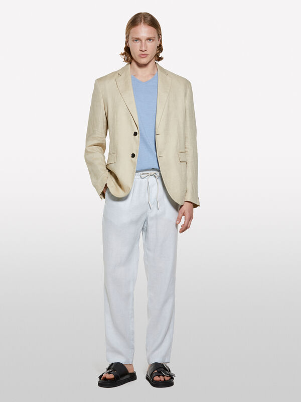T-shirt slim fit azzurra T-shirt slim fit azzurra - t-shirt a manica corta da uomo | Sisley