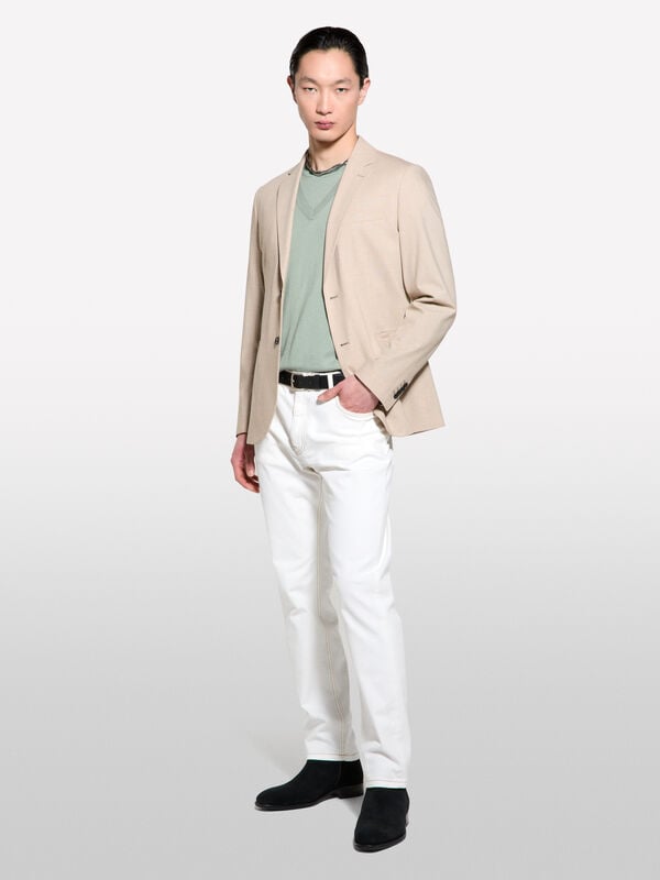 Blazer beige slim comfort fit Blazer beige slim comfort fit - blazer da uomo | Sisley