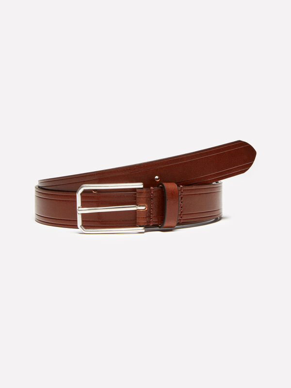 Cintura marrone 100% cuoio - cinture da uomo | Sisley