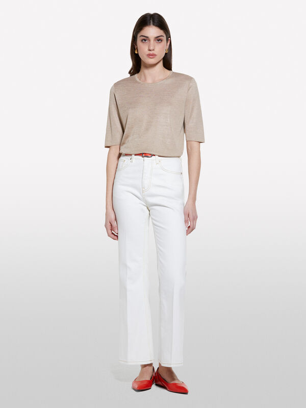 Jeans bootcut bianchi - jeans bootcut e flare da donna | Sisley