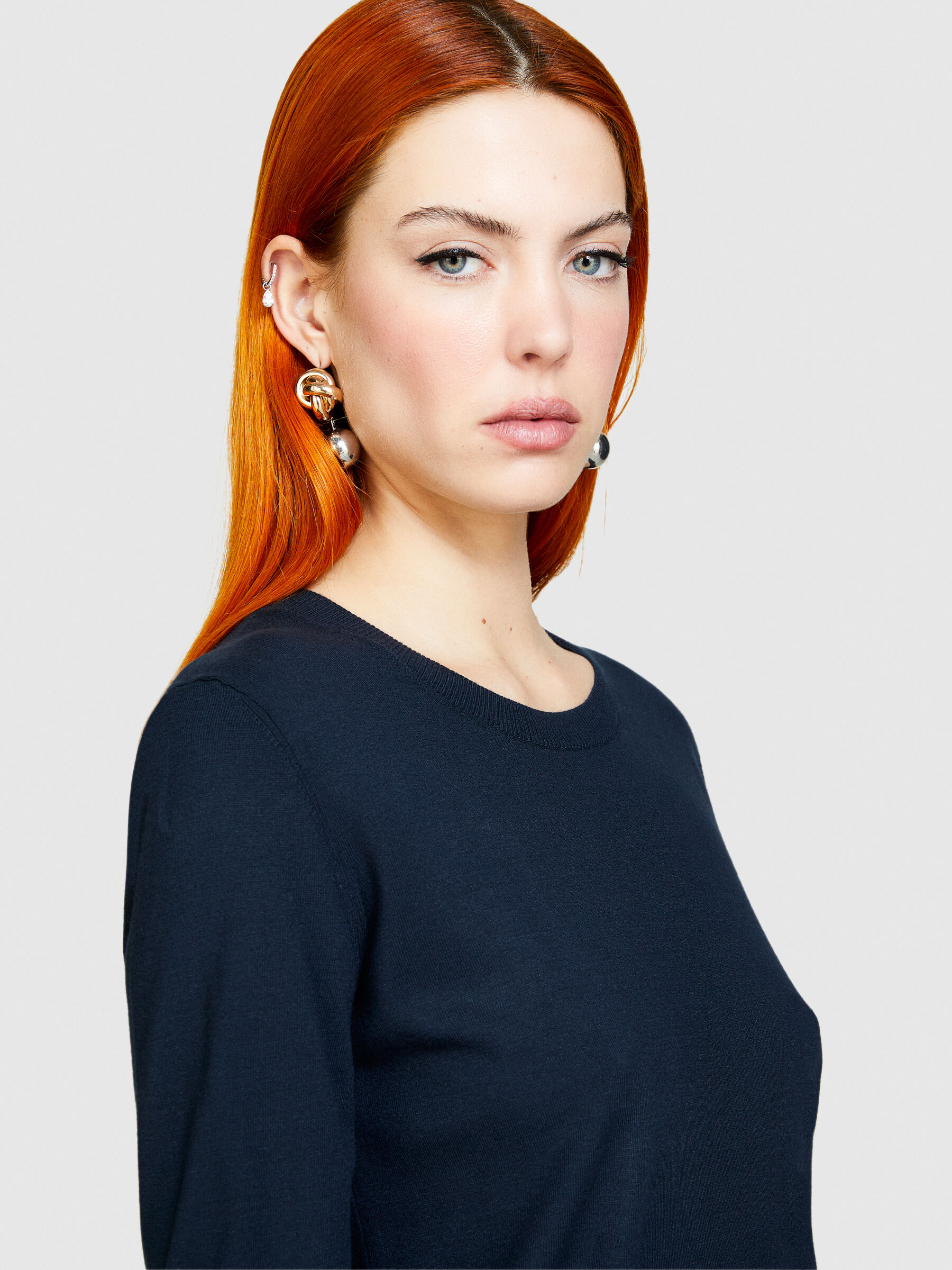 Maglia blu donna sales