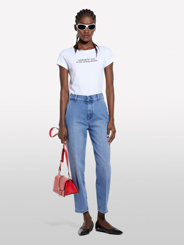 Jeans Style 71 chino slim fit blu - jeans slim fit da donna | Sisley