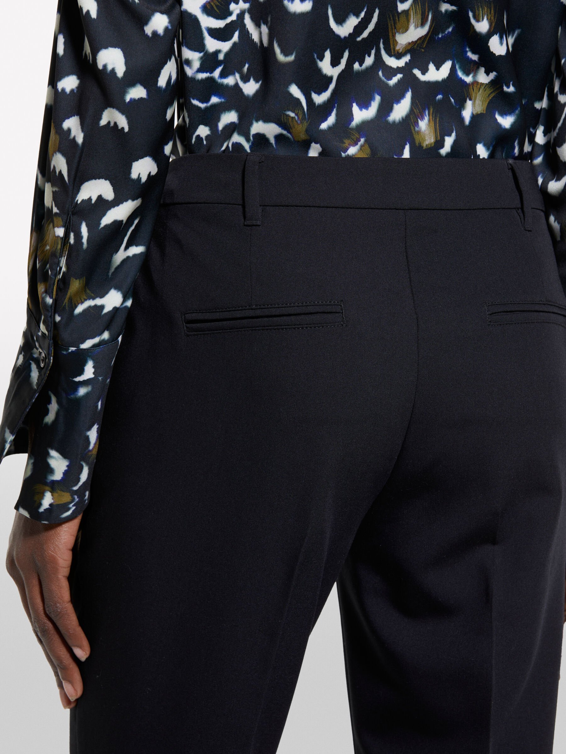 Pantaloni Neri Sisley Pantaloni Velluto Pantaloni Flare In Felpa