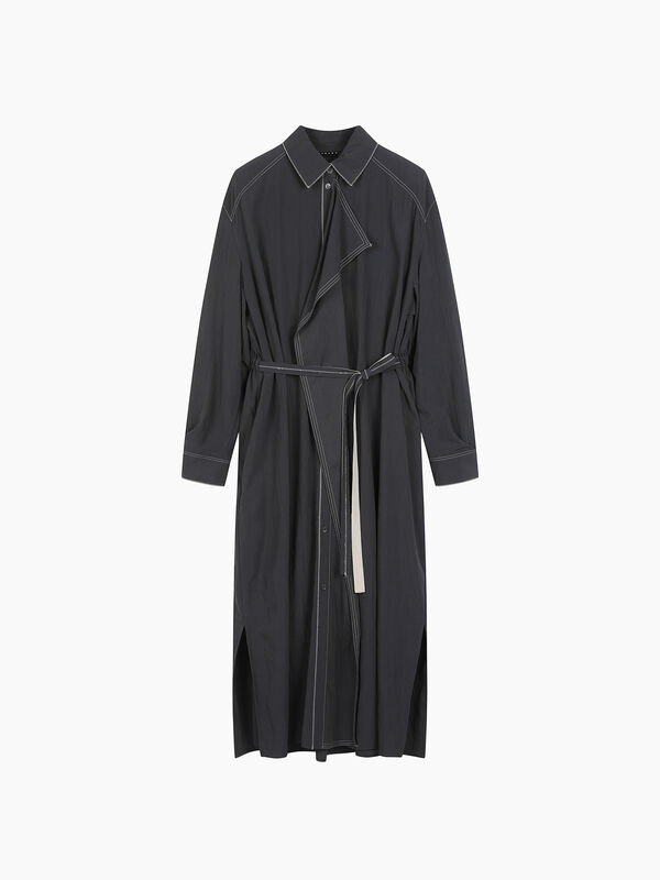 Chemisier grigio scuro con fusciacca - sisley k abiti | Sisley K