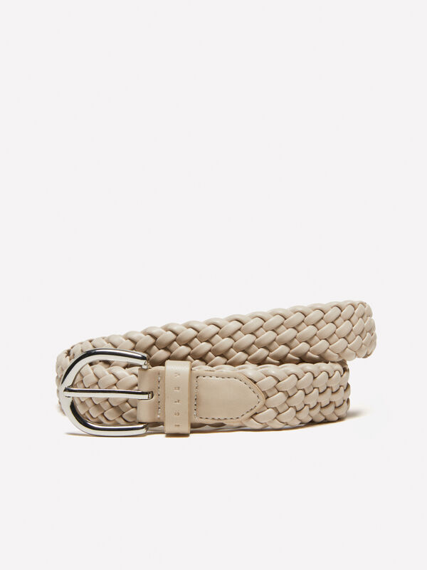 Cintura intrecciata bianca - cinture da donna | Sisley