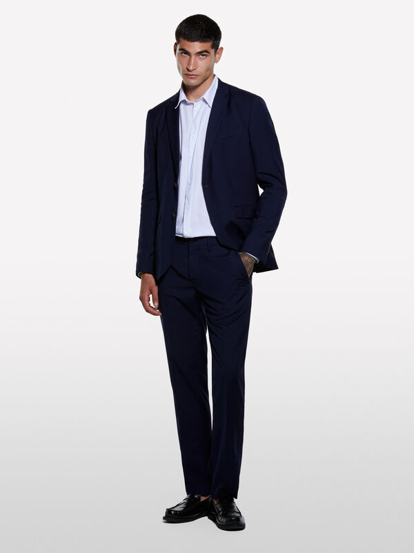 Blazer sartoriale blu scuro - blazer da uomo | Sisley