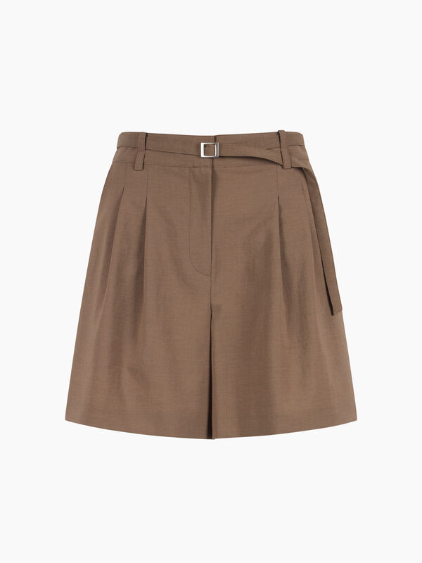 Bermuda marroni con cinturino - sisley k pantaloncini | Sisley K