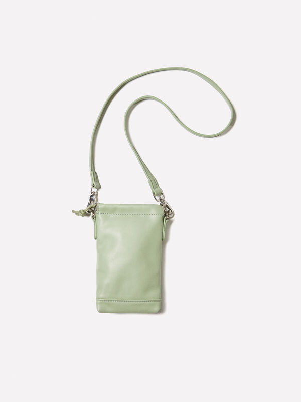 Portacellulare verde chiaro con tracolla - pochette e portacellulari da donna | Sisley