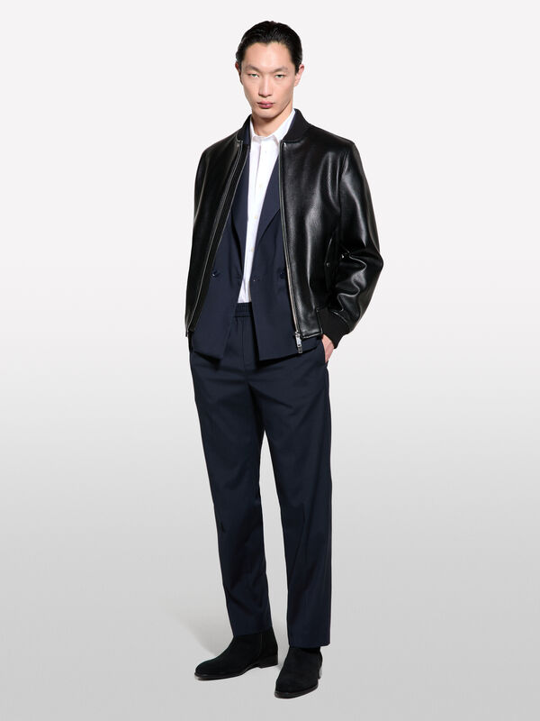 Joggers regular fit blu scuro - pantaloni regular da uomo | Sisley