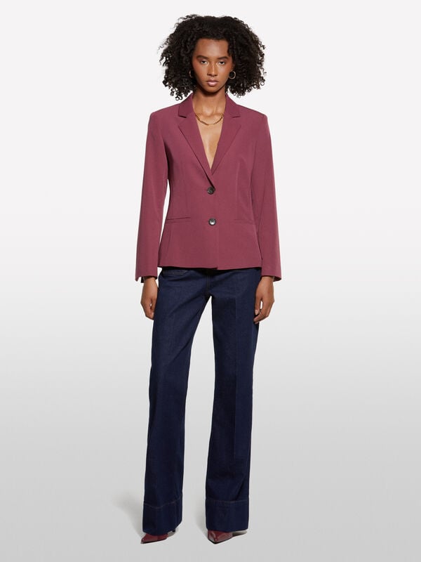Blazer slim fit bordeaux Blazer slim fit bordeaux - blazer da donna | Sisley