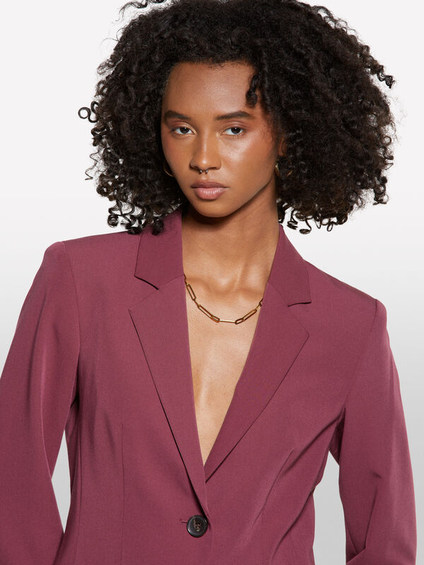 Blazer slim fit bordeaux - blazer da donna | Sisley