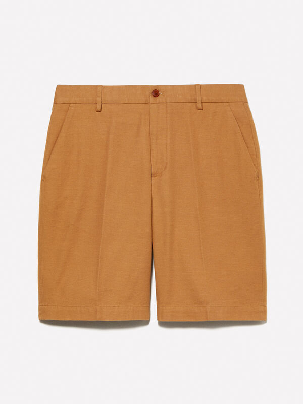Bermuda regular fit cammello Bermuda regular fit cammello - pantaloni shorts da uomo | Sisley