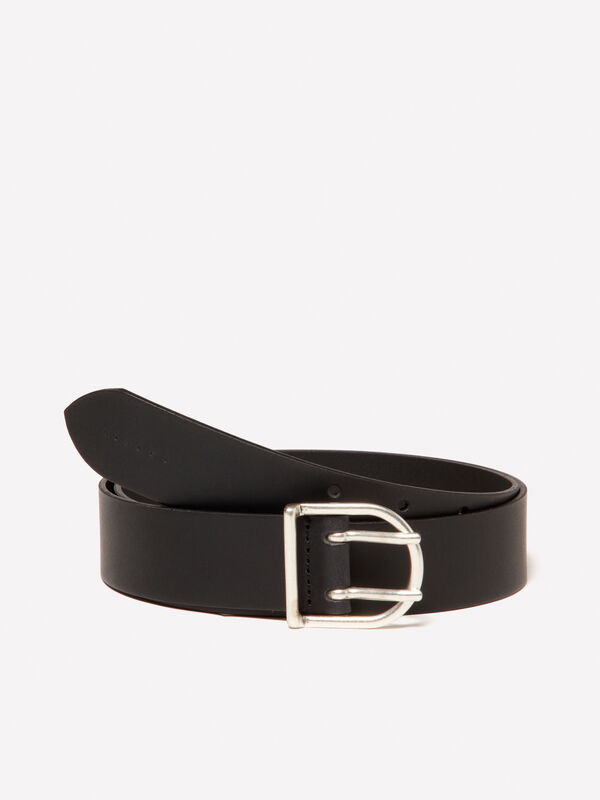 Cintura 100% pelle con fibbia metallica - cinture da donna | Sisley