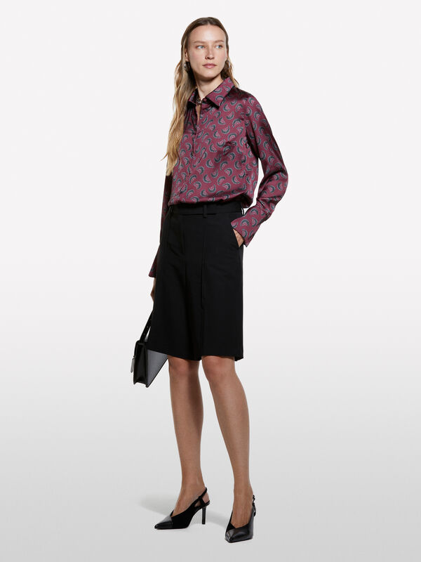 Camicia blush in satin stampato Camicia blush in satin stampato - camicie da donna | Sisley
