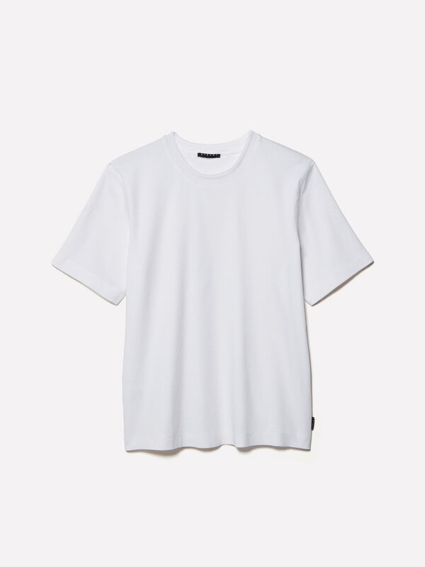 T-shirt regular fit bianca T-shirt regular fit bianca - t-shirt a manica corta da uomo | Sisley