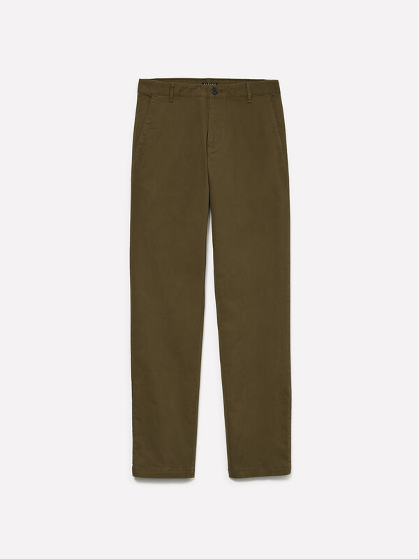 Pantaloni chino verde oliva - pantaloni chino da uomo | Sisley