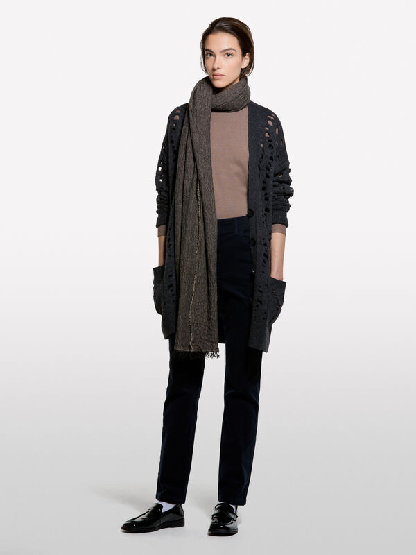 Maxi cardigan traforato - cardigan da donna | Sisley