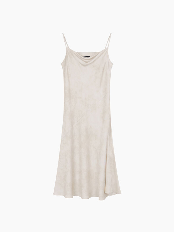Vestito midi beige sfumato - sisley k abiti midi | Sisley K