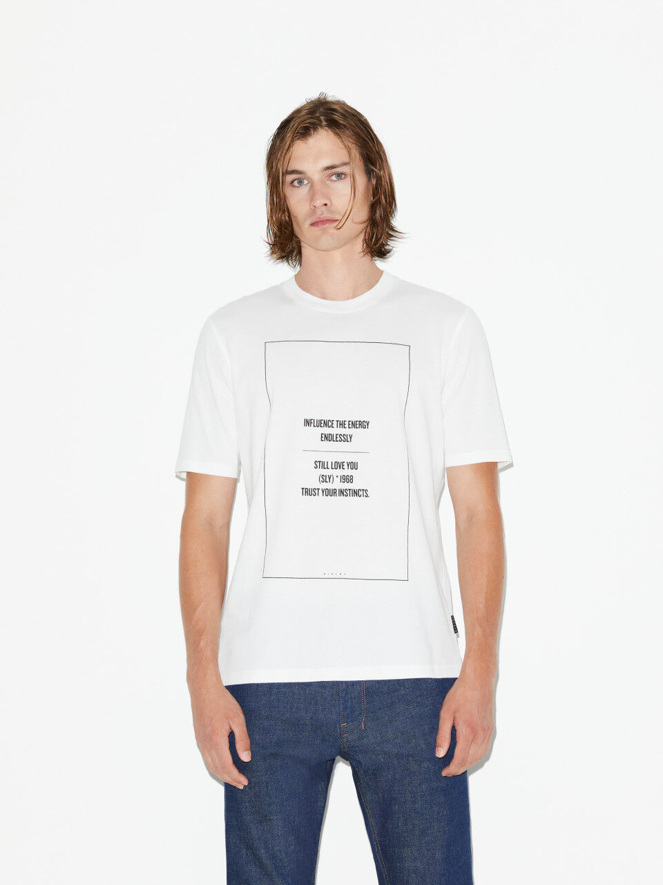 T-shirt girocollo con stampa