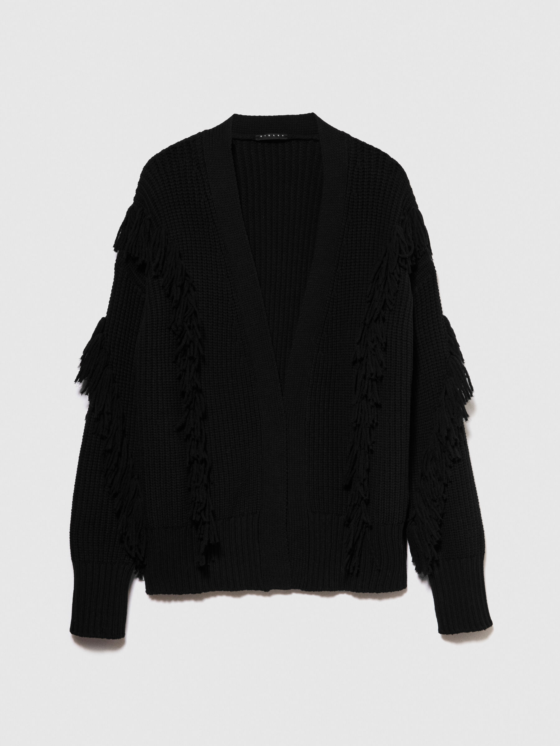 Maxi cardigan new arrivals con frange