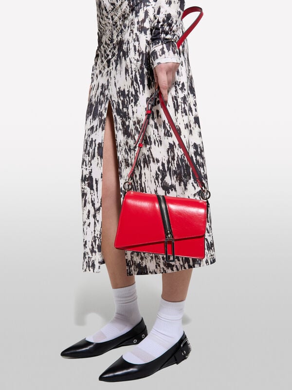 Borsa rossa con cerniera Borsa rossa con cerniera - borse a tracolla e a spalla da donna | Sisley