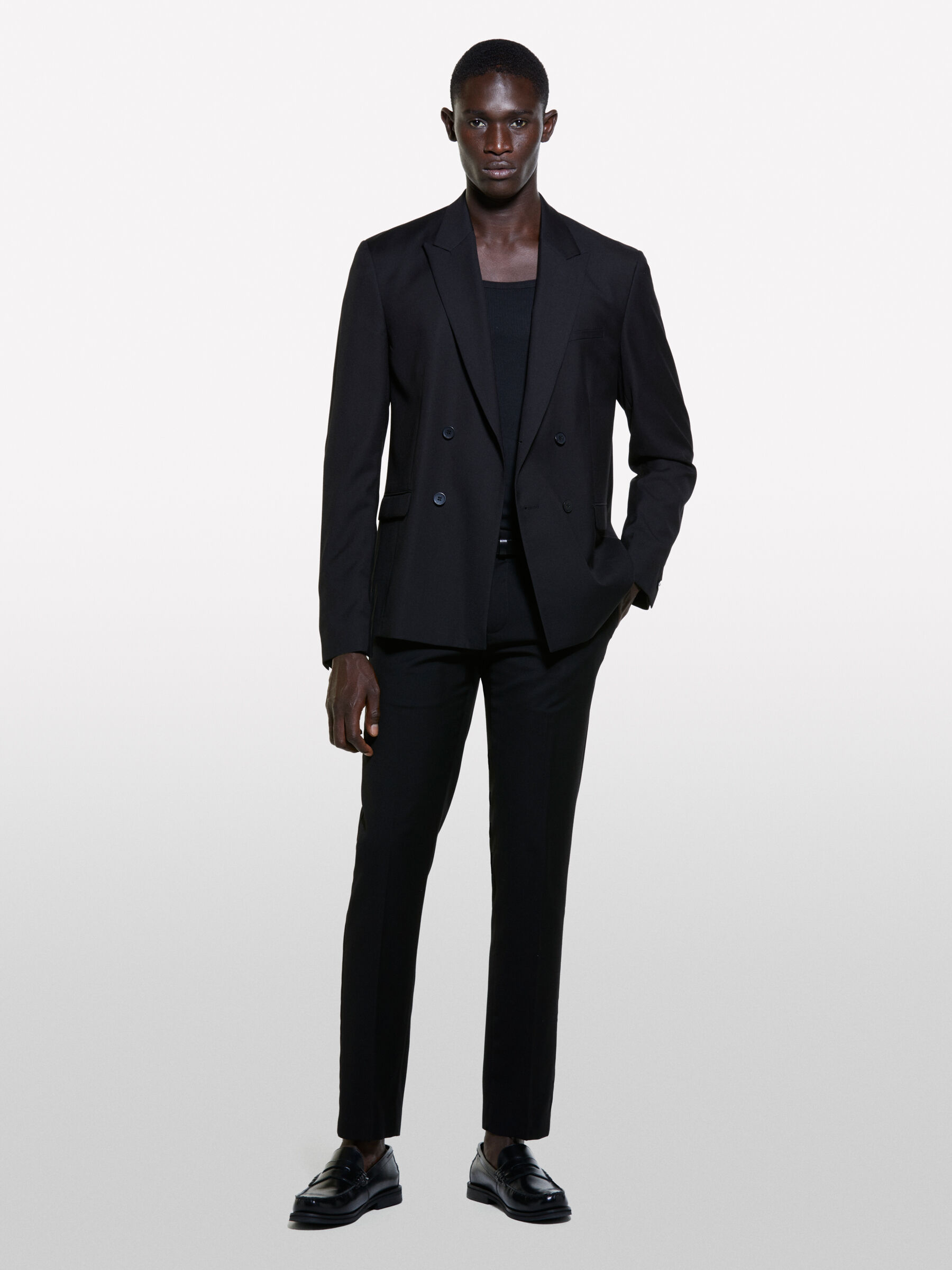 Blazer doppiopetto nero sale