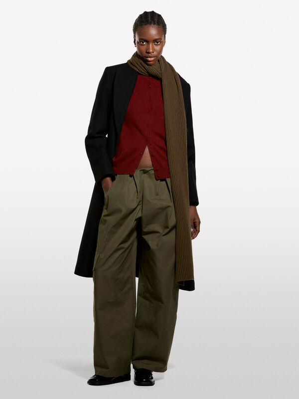 Cardigan regular fit rosso mattone - cardigan da donna | Sisley