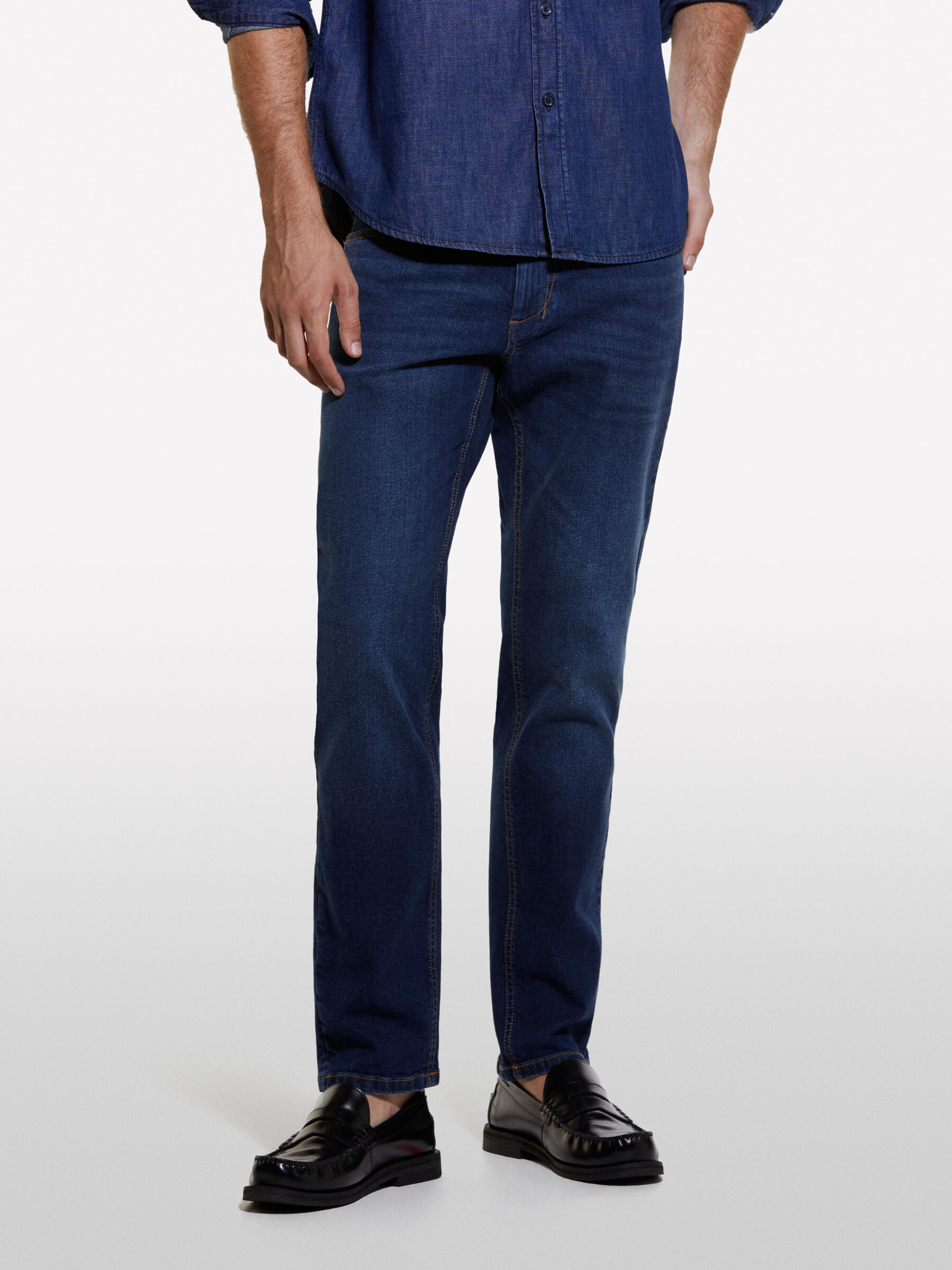 Jeans Stockholm blu scuro slim fit Blu Scuro Sisley