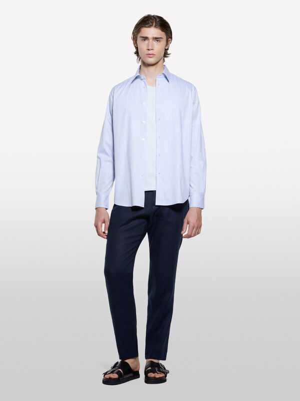 Camicia regular fit azzurra Camicia regular fit azzurra - camicie regular da uomo | Sisley