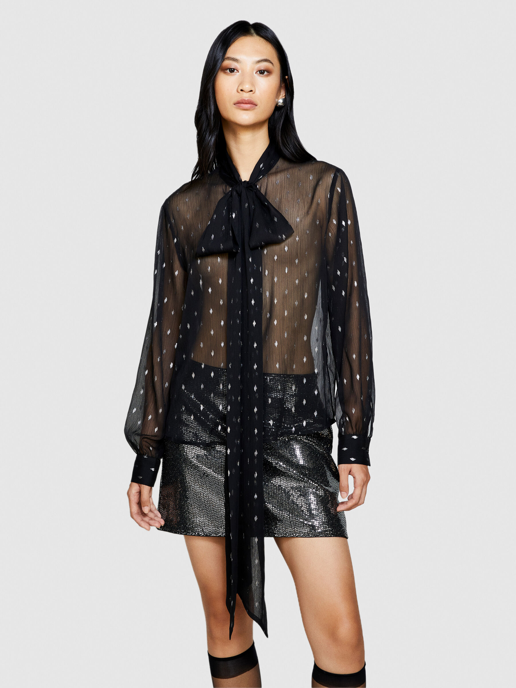 Camicia donna con fiocco store