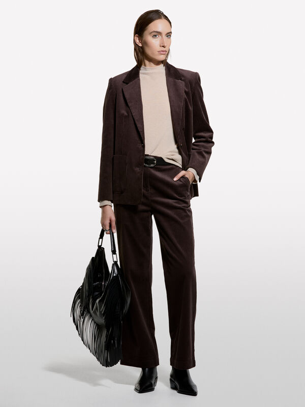 Blazer in velluto a costine - null | Sisley