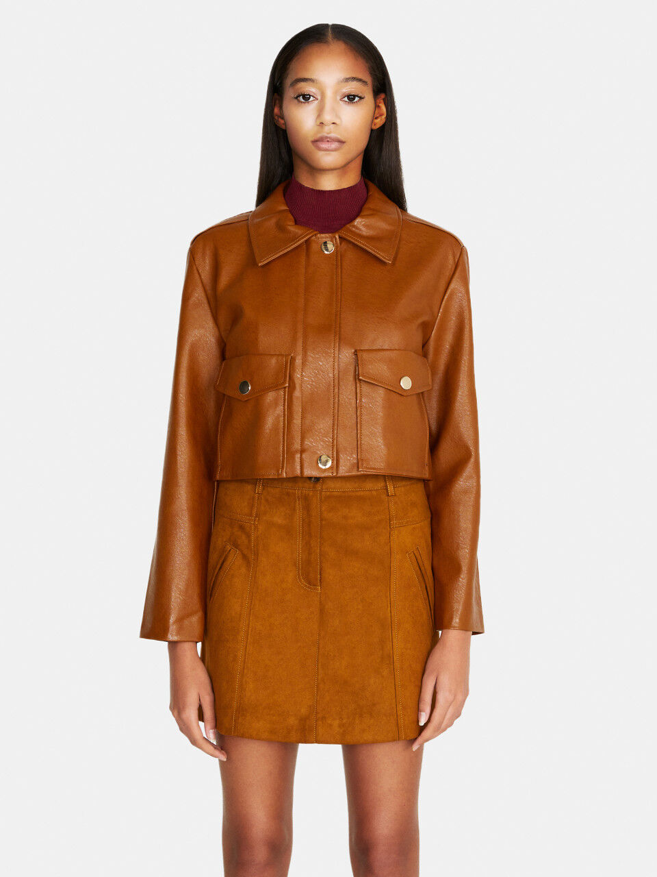 Giubbotto cropped con tasche