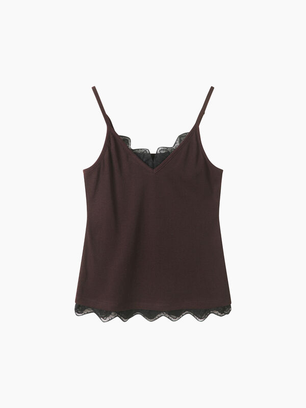 Top con pizzo - sisley k top | Sisley K