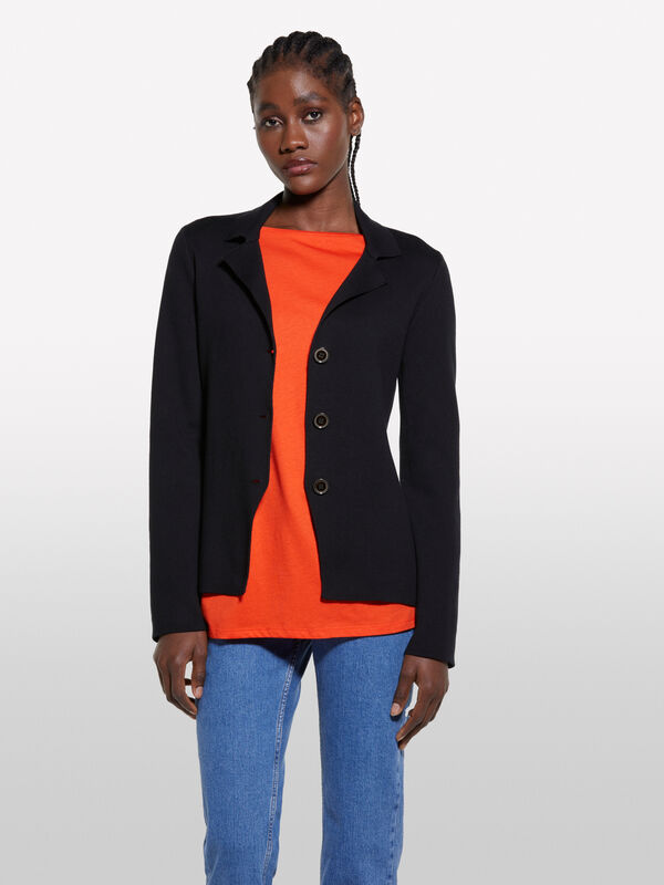 Blazer in maglia nero - blazer da donna | Sisley