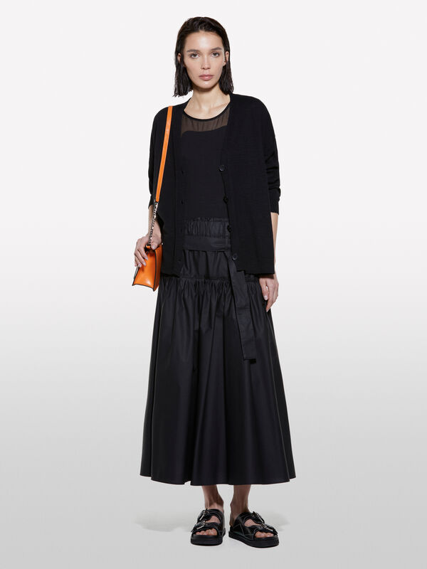 Cardigan nero in maglia  Cardigan nero in maglia  - cardigan da donna | Sisley