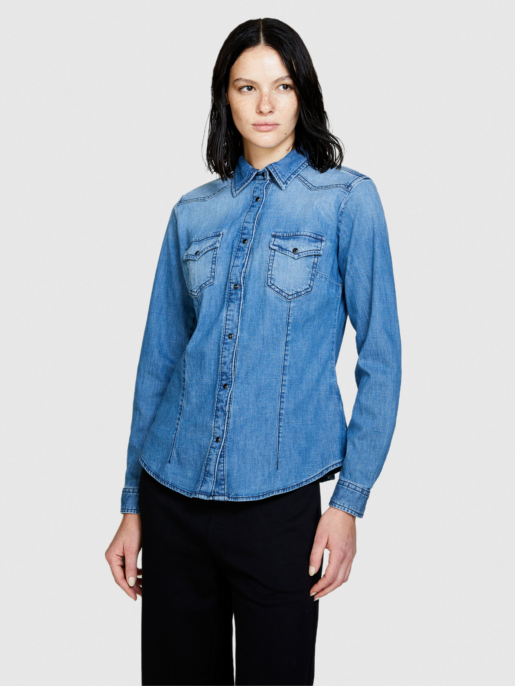 Camicia di top jeans donne