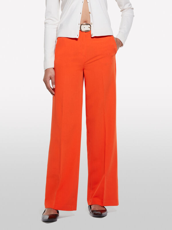 Pantaloni palazzo arancioni  - pantaloni palazzo da donna | Sisley